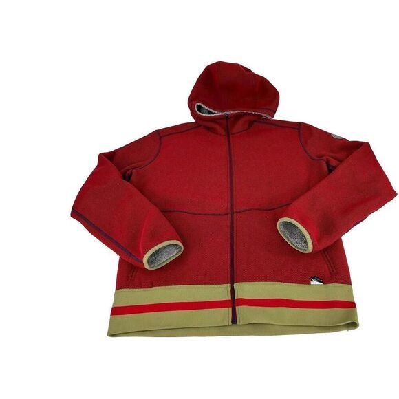 La Sportiva Women's Ayona Hoody Size M Red Reversible Sherpa Fleece Jacket - Picture 1 of 13